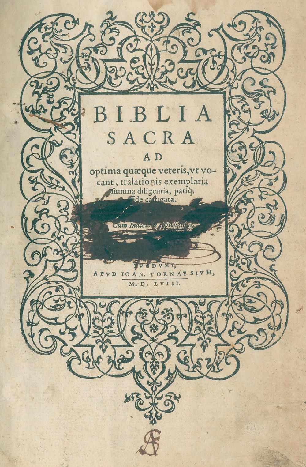 BIBLIA LATINA. Biblia sacra ad optima quaeque veteris, ut vocant translionis exe&hellip;