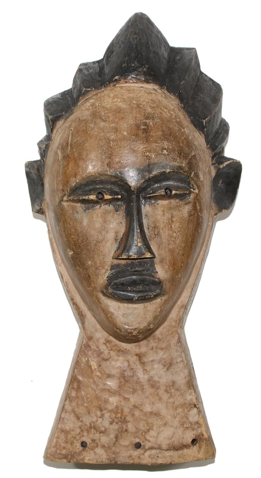 Maske Kongo Laut, Marc-Felix "Masque Madeleine" Masque féminin, ovoide, forme gé&hellip;