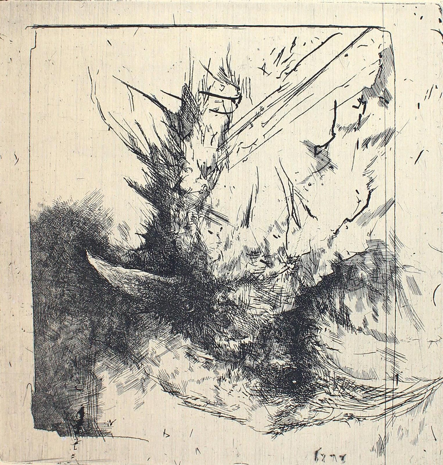 Eberhardt, Heinz. (1950 Göppingen 2005)。24个关于兔子的描述。草图、素描、蚀刻画。20世纪80年代末。约16 x 14,&hellip;
