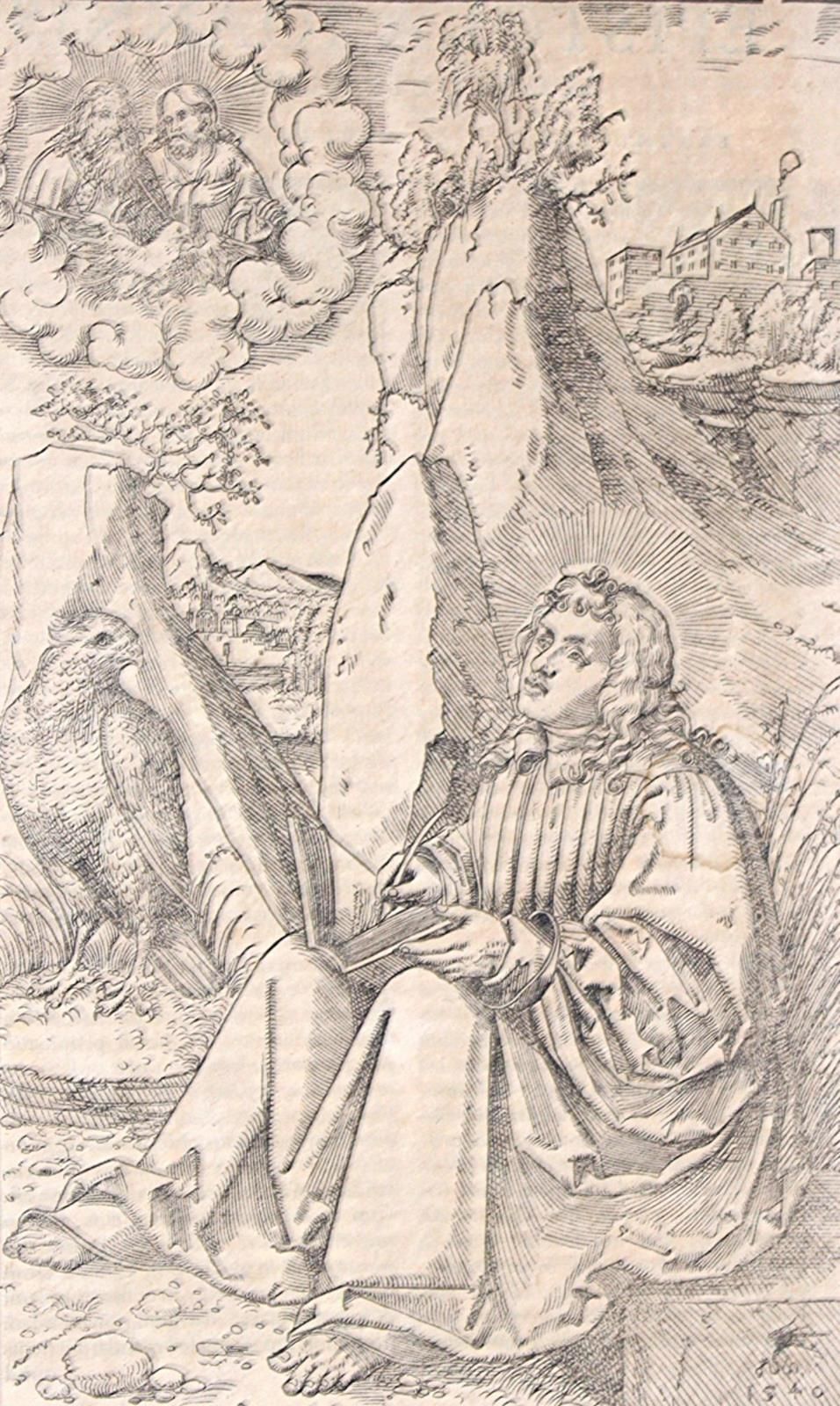 Konvolut von 4 Blättern aus verschied. Bibeln, 1506-1564. Fol. Unter Passep. Mon&hellip;