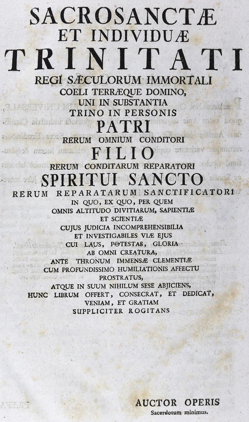 Claus,J.I. Spicilegium universale sacro-profanum in (X libros et) tres partes (d&hellip;