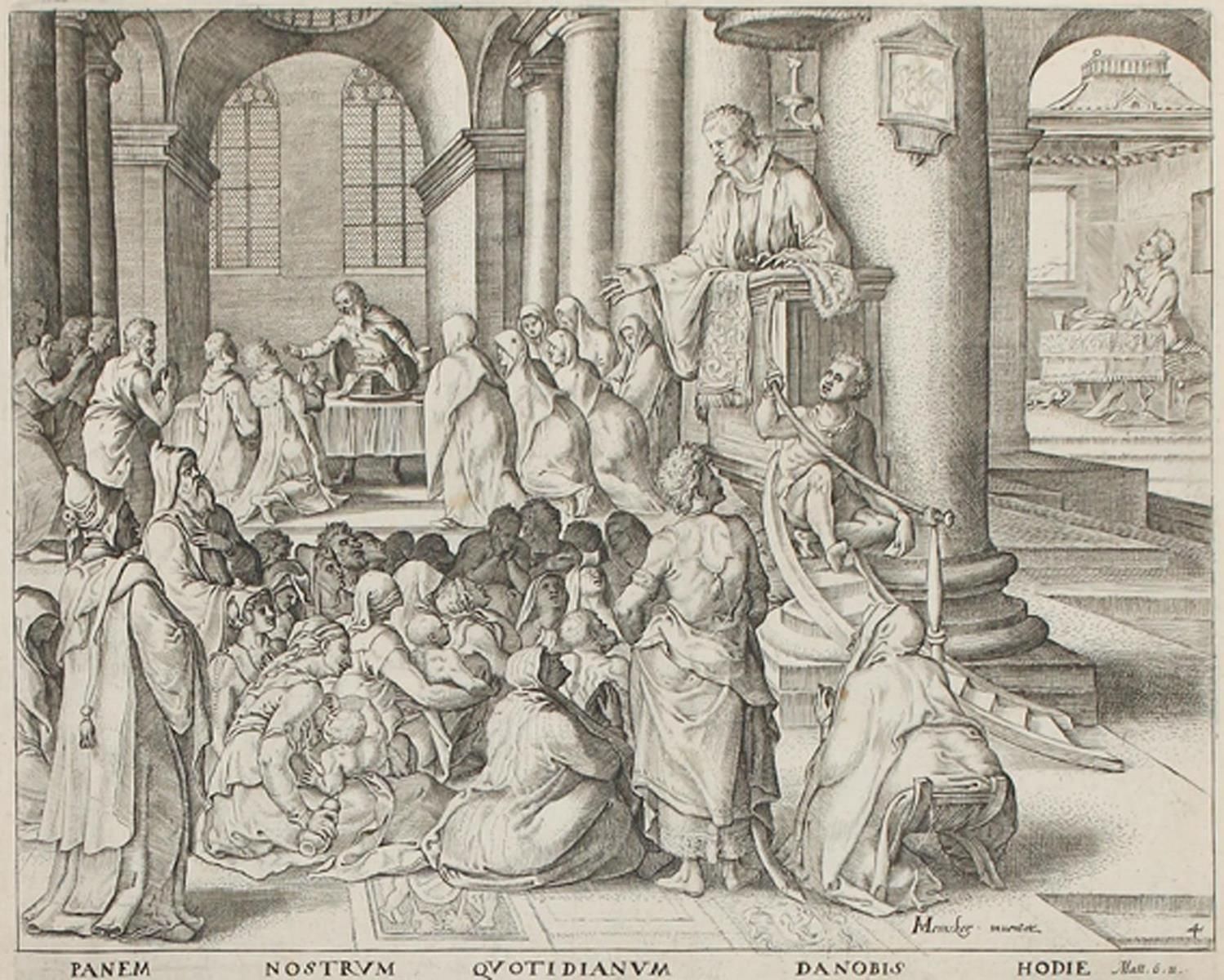 Heemeskerck, Maarten van (1498 Heemskerk - Haarlem 1574)，之后。我们的父亲。手工纸上的7幅（共8幅）铜版&hellip;