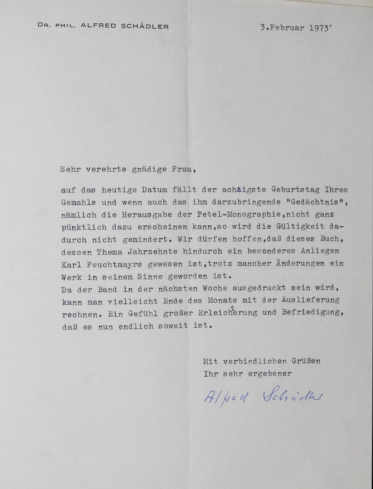 Korrespondenz 24封信和1张明信片（部分是手写的，部分是打印的，有签名），1961-73年，大部分是4°。一起放在一个硬纸板文件夹里。 主要包含T&hellip;