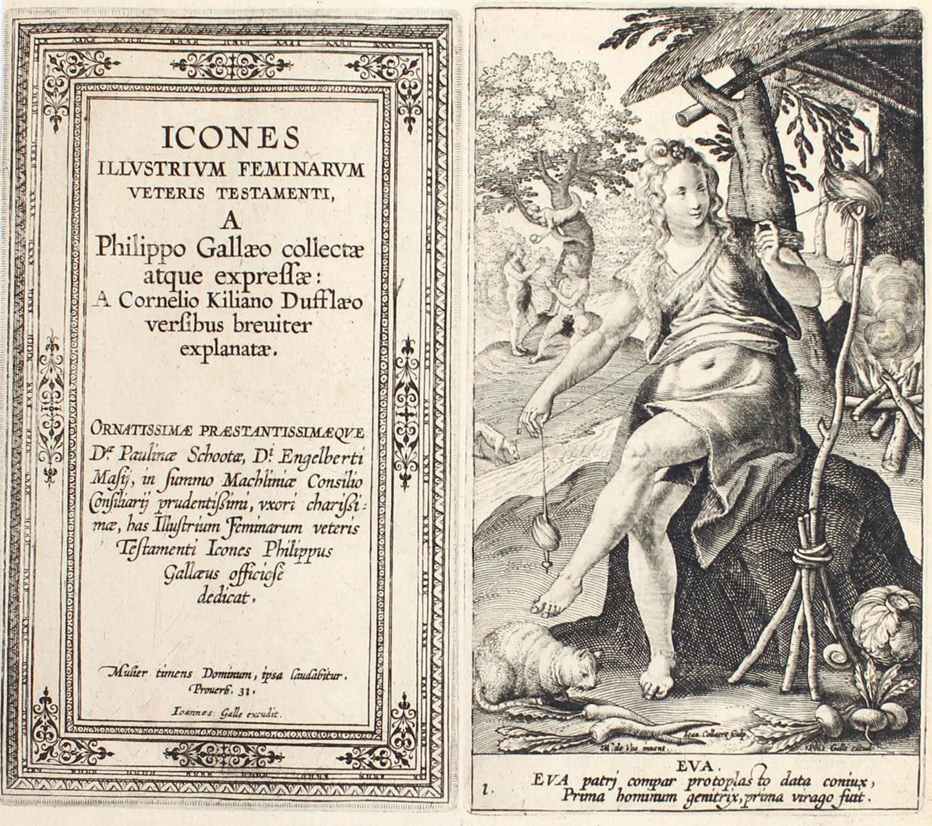 COLLAERT, Adriaen (1520-1618) and Jan Collaert II (1561-1628). Icones Illustrium&hellip;