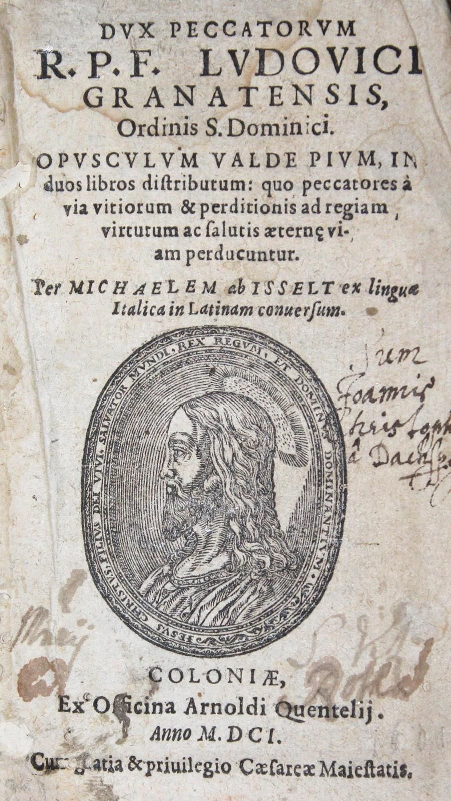 Granada,L.De. Opusculum Valde Pium, in duos libros distributum : quo peccatores &hellip;