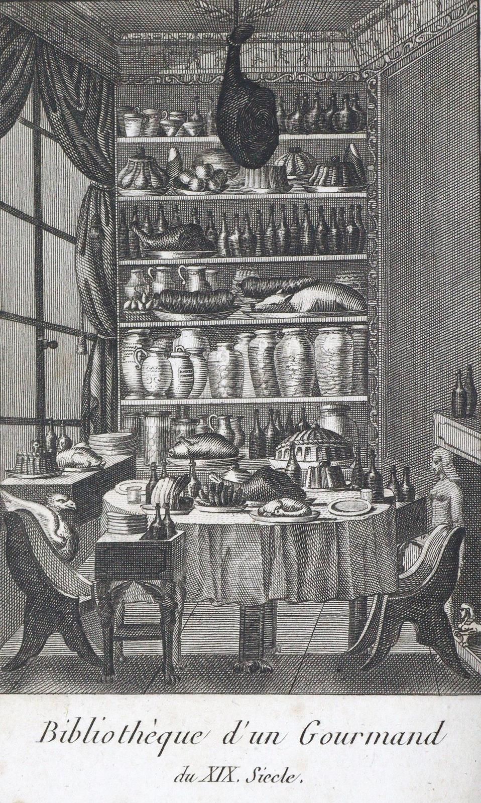 (Grimod de la Reyniere,A.B.L.). 美食家年鉴，或营养日历，服务指南 ...由一个老资格的业余爱好者。巴黎，马拉丹1803年。12°&hellip;