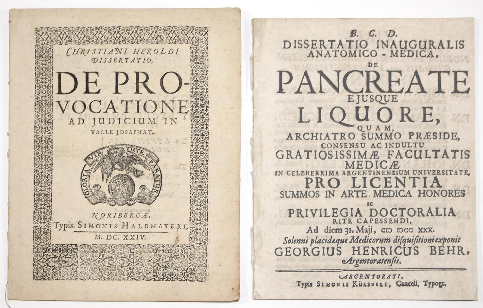 Behr,G.H. 解剖医学论文, De Pancreate Ejusque Liquore, quam...In Celeberrima Argentinen&hellip;