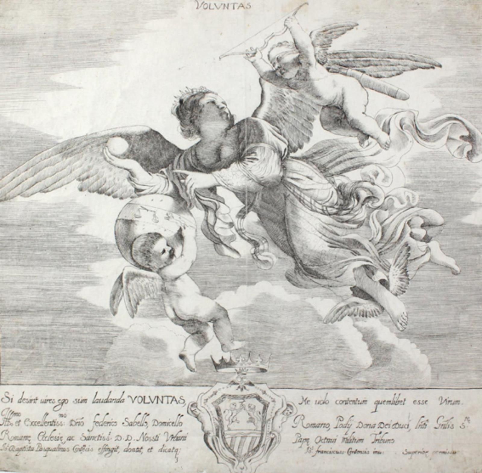 Pasqualini, Giovanni Battista (1595 - um 1635). Voluntas. Radierung. 17. Jhdt. 2&hellip;