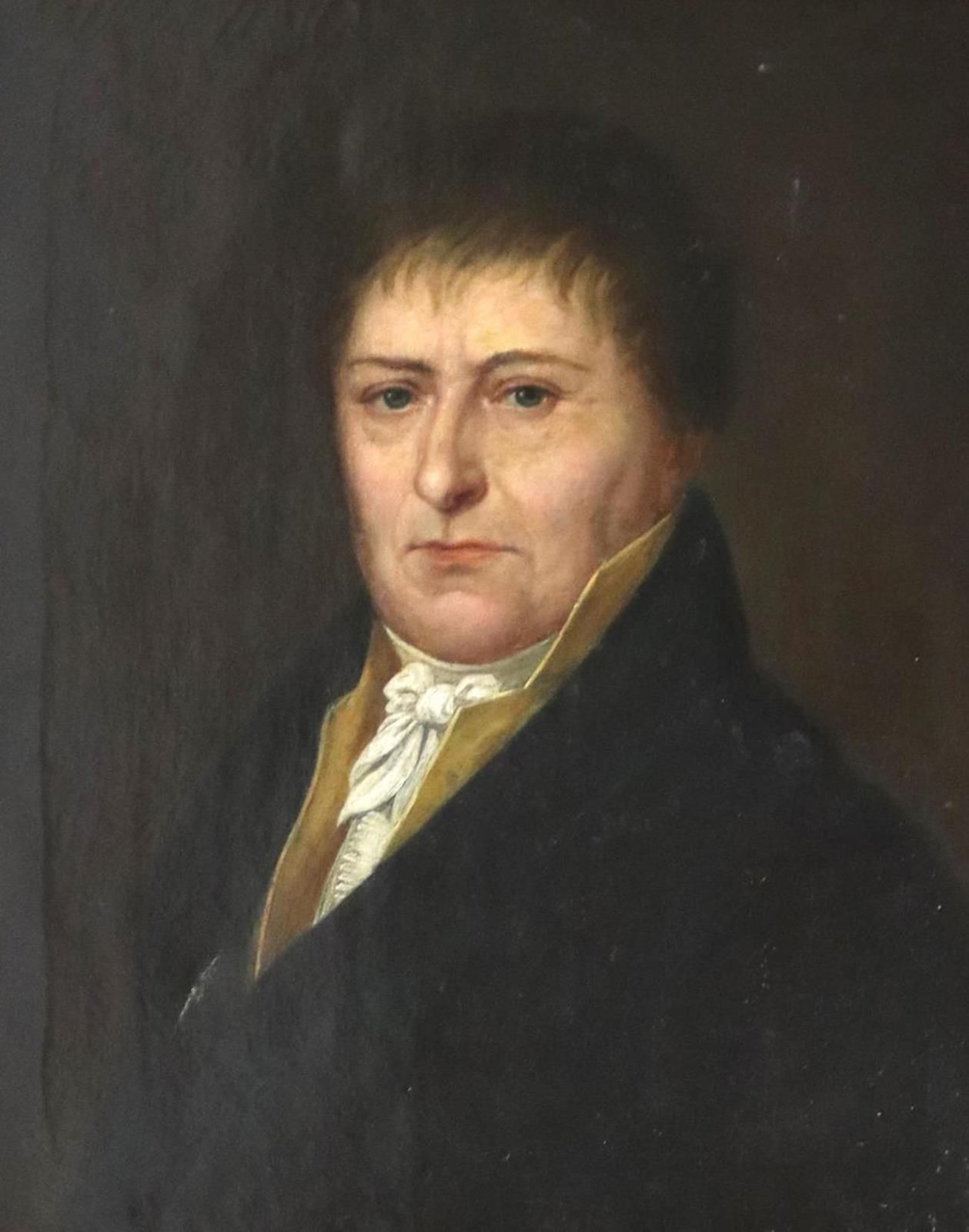 Portrait. Ritratto di un uomo di mezza età. Olio su tela, metà del XIX secolo, c&hellip;