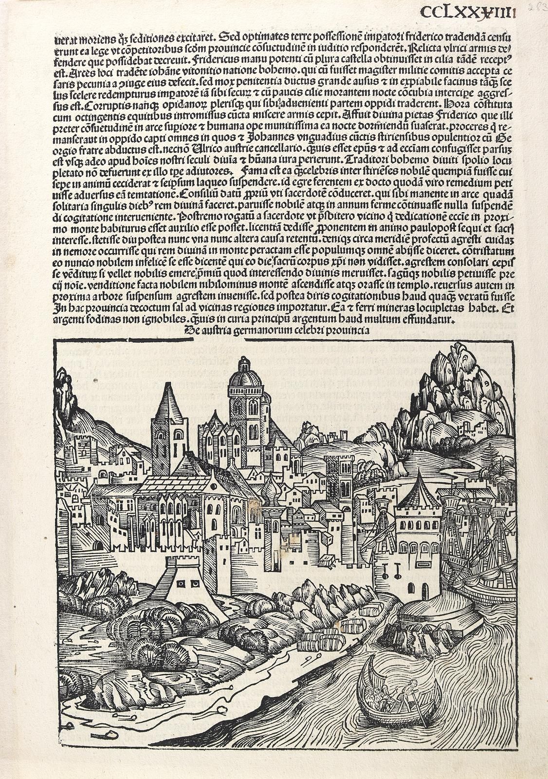 LYON. Lion (Lyon). Gravure sur bois. Tiré de l'édition latine de la Nürnberger W&hellip;