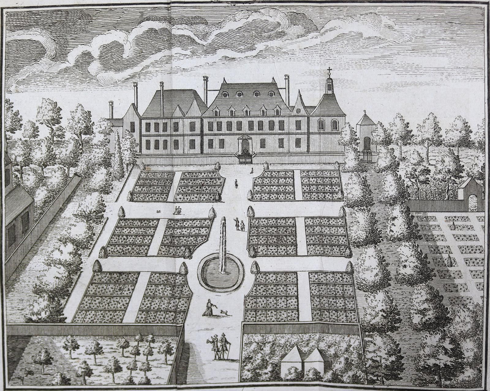 Dionis,(P.). 皇家花园的外科手术课程，第五版。装订成2卷。巴黎，Houry，1757年。有肖像画，有折页画。前面还有16幅铜版画，以及文本中的许多木&hellip;