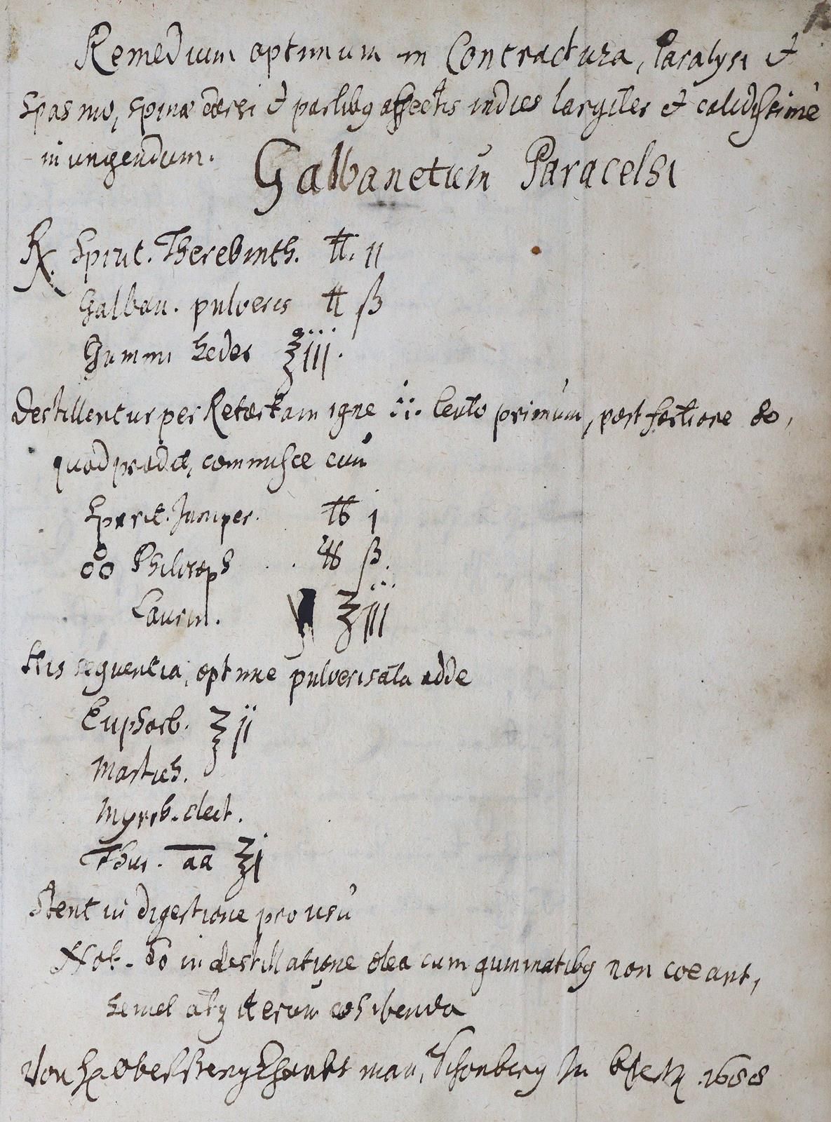 Rezeptbuch. Manuscrito alemán sobre papel, finales del siglo XVII. 88 (probablem&hellip;
