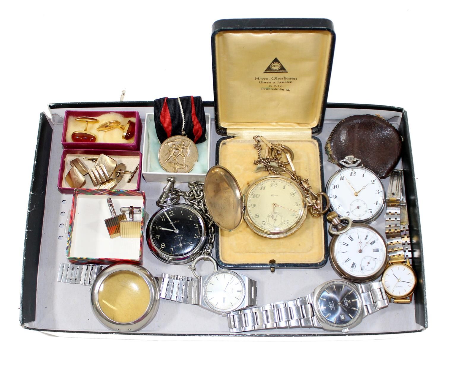 Sammlerkonvolut. Collection de 4 montres de poche et 3 montres-bracelets, 72 pcs&hellip;