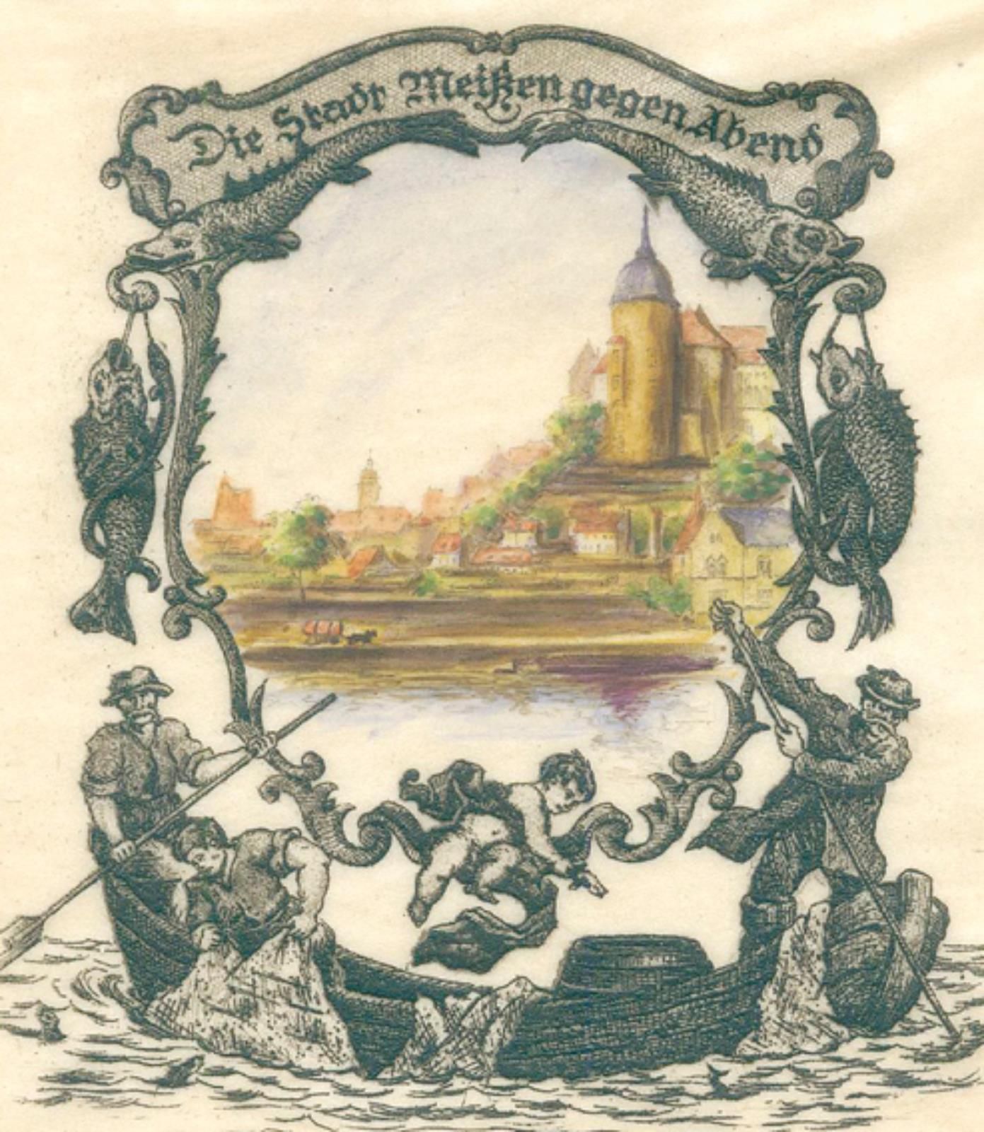 Gelbhaar,A. Meißen, Vlg. Der Truhe, （1921年）。4°.彩色和刻在纸上。Tit. 和 6 col.小牛羊皮纸上的Coppe&hellip;