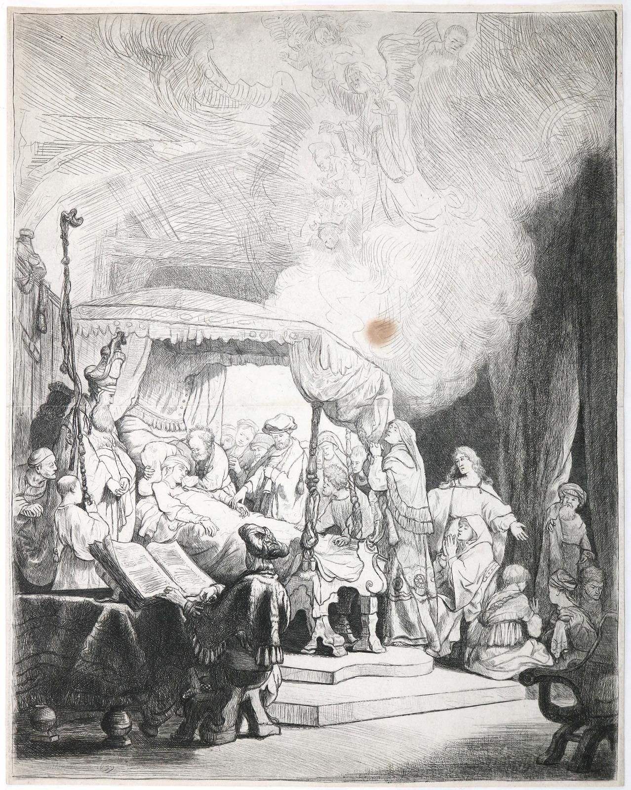 Rembrandt, Harmensz van Rijn (1606 Leiden - Amsterdam 1669). La muerte de María.&hellip;