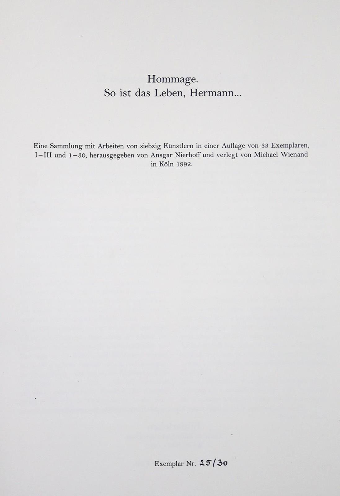 Nierhoff, A, und M.Wieland. Such is life, Hermann... Wienand Verlag, Cologne 199&hellip;