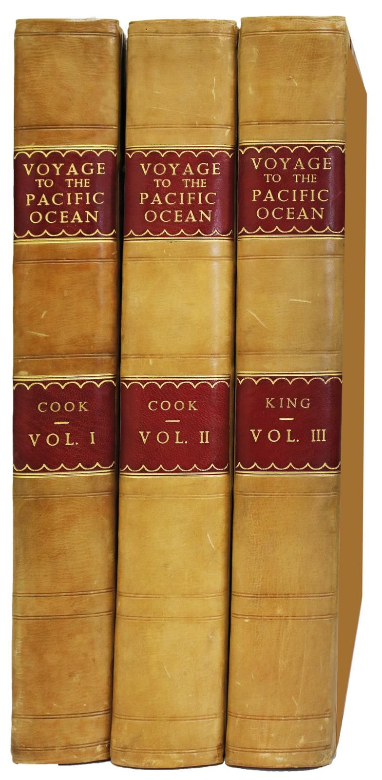 Cook,H. Und J.King. 太平洋航程。......为发现北半球而进行。第二版。3 卷文字和图版 Cartes et figures du troi&hellip;