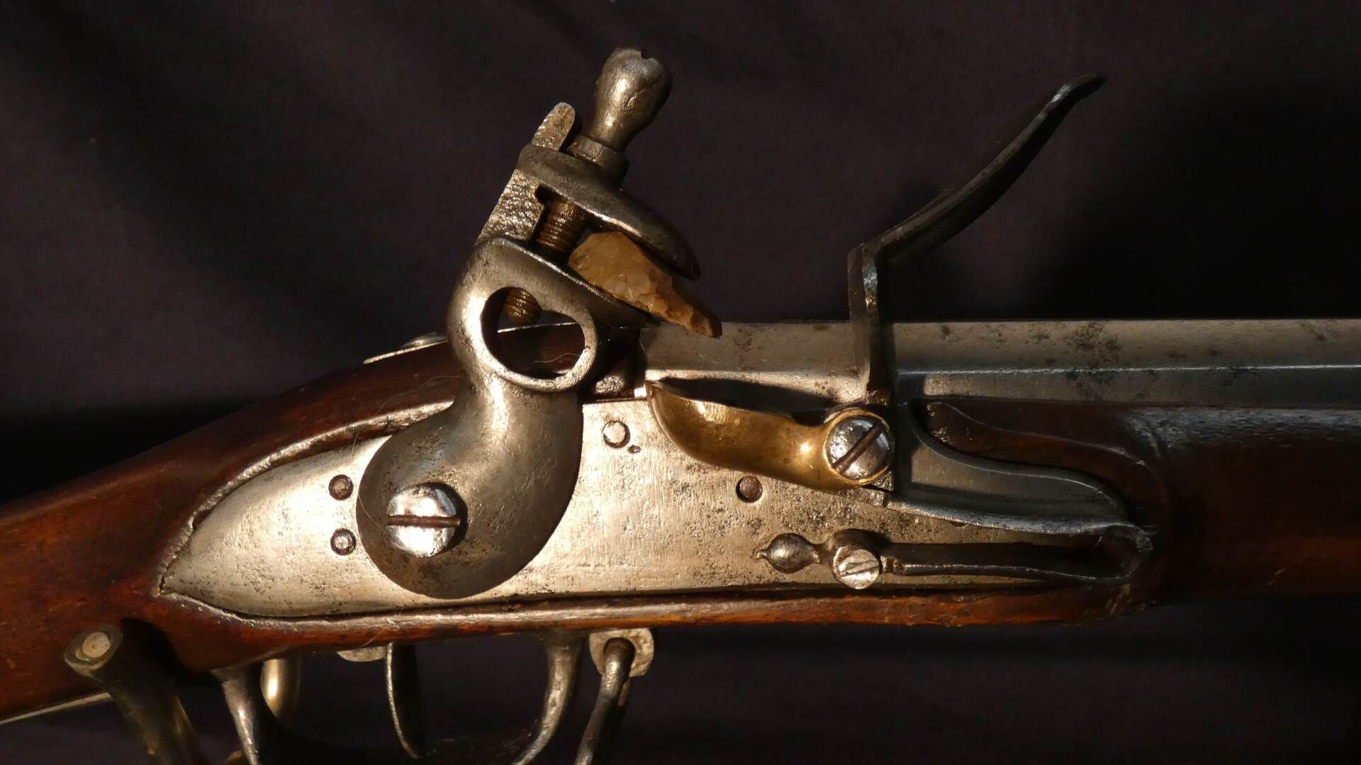 Null Flintlock rifle. Barrel with eight sides with the thunder then smooth and w&hellip;