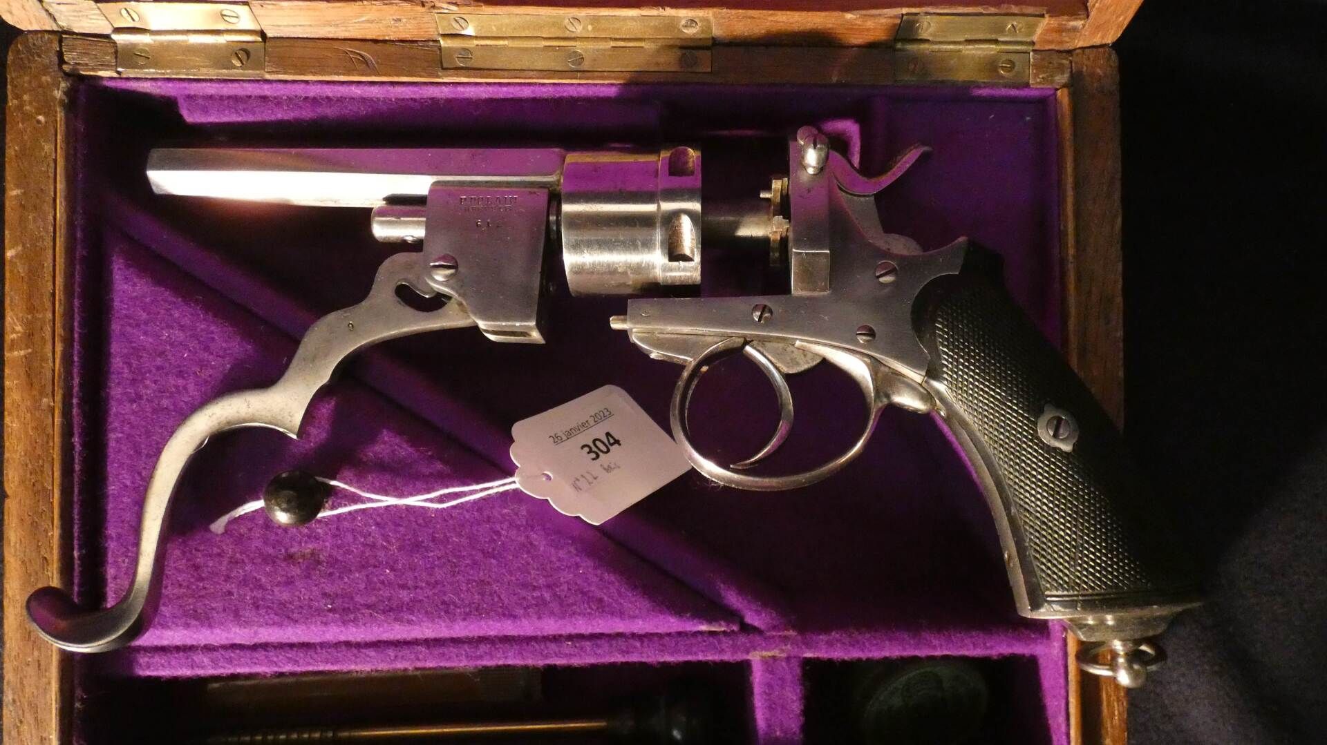 Null Coffret revolver à système "POLAIN", 6 coups, calibre 9 mm percussion centr&hellip;