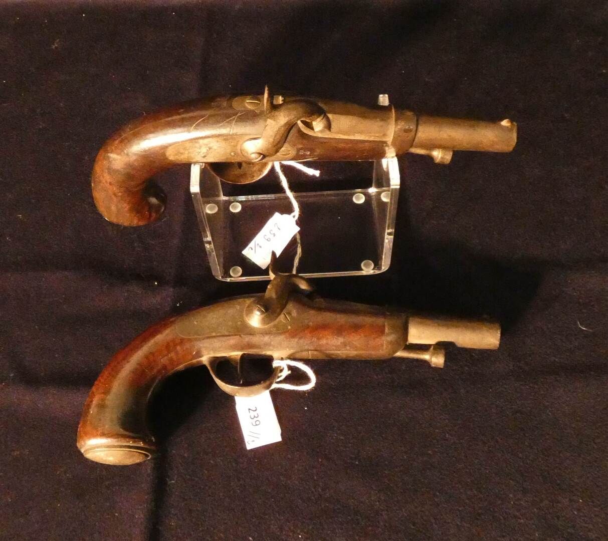 Null Pair of Gendarmerie Officer's pistols model 1836 "Manufacture Impériale de &hellip;