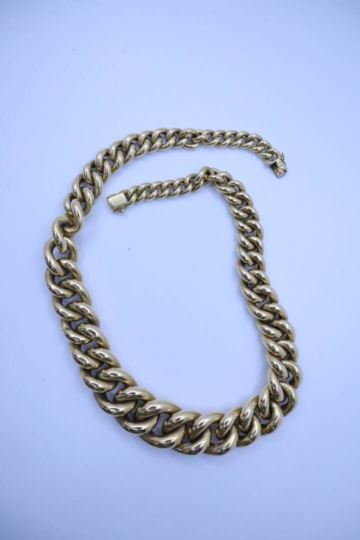 Null Collar de oro amarillo (18Kt) con cadena de eslabones caídos 42,5 cm de lar&hellip;