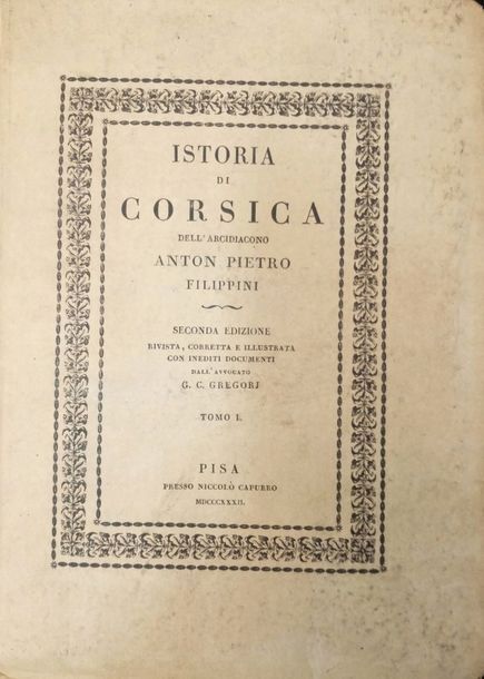 Null 

FILIPPINI (Anton Pietro)

Istoria di Corsica. Seconda edizione rivista, c&hellip;