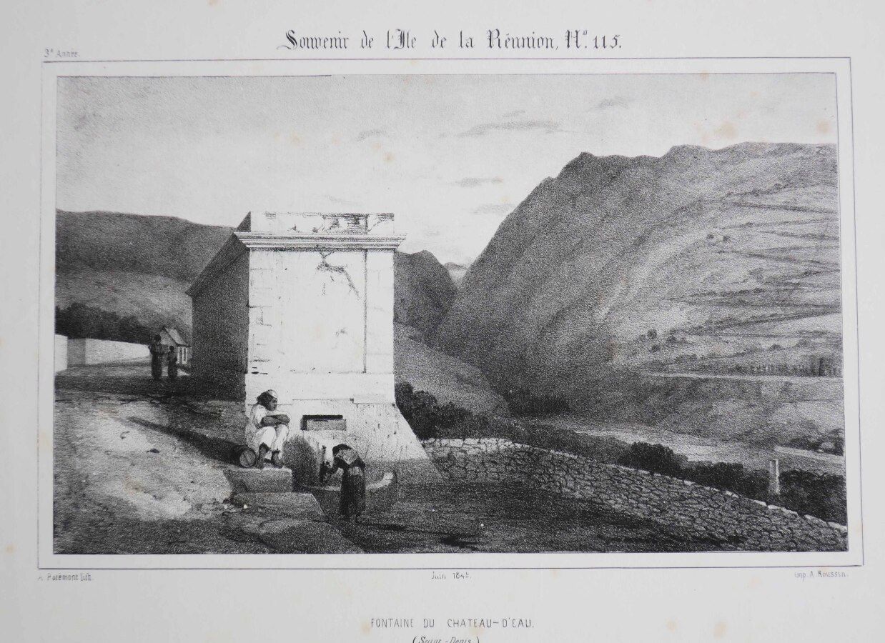 Null LA REUNION - A. ROUSSIN - "Fontaine du Château d'Eau (SAINT-DENIS)". Juin 1&hellip;