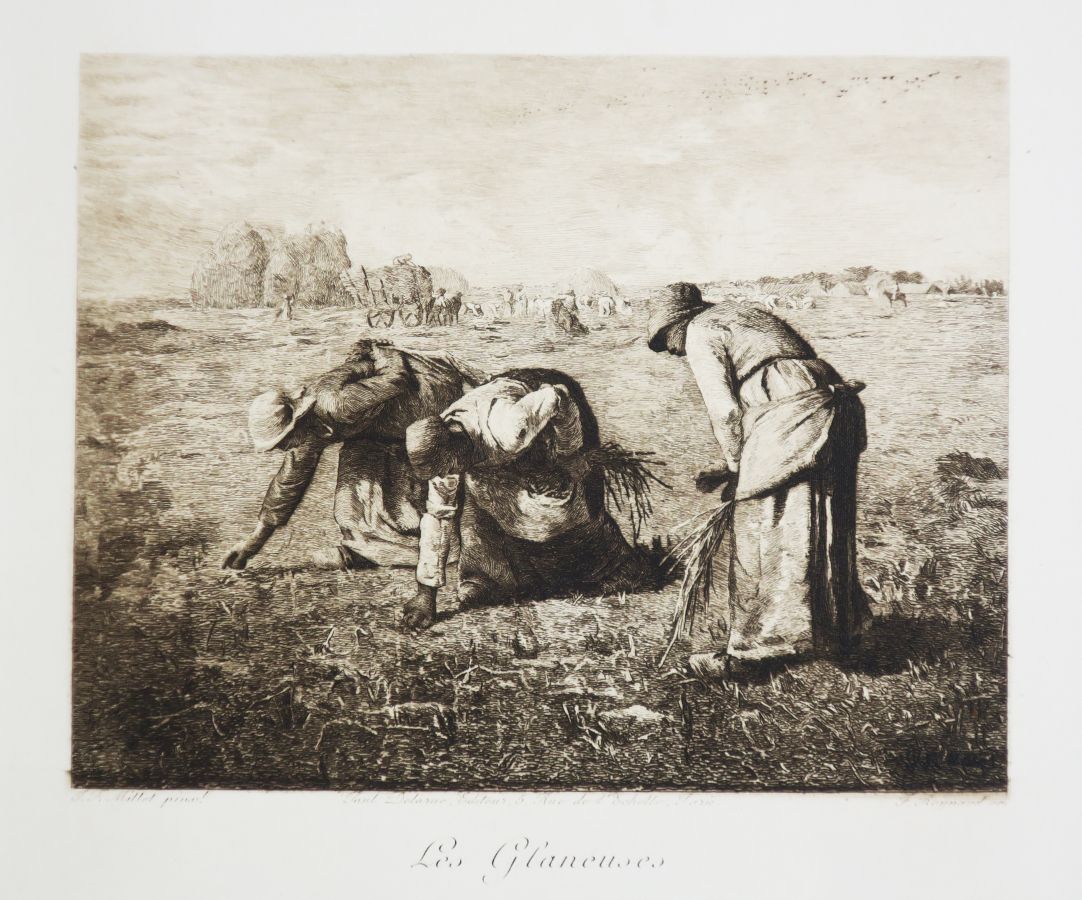 Null MILLET Jean-François (d'après) (Gruchy 1814 Barbizon 1875) - "Les Glaneuses&hellip;