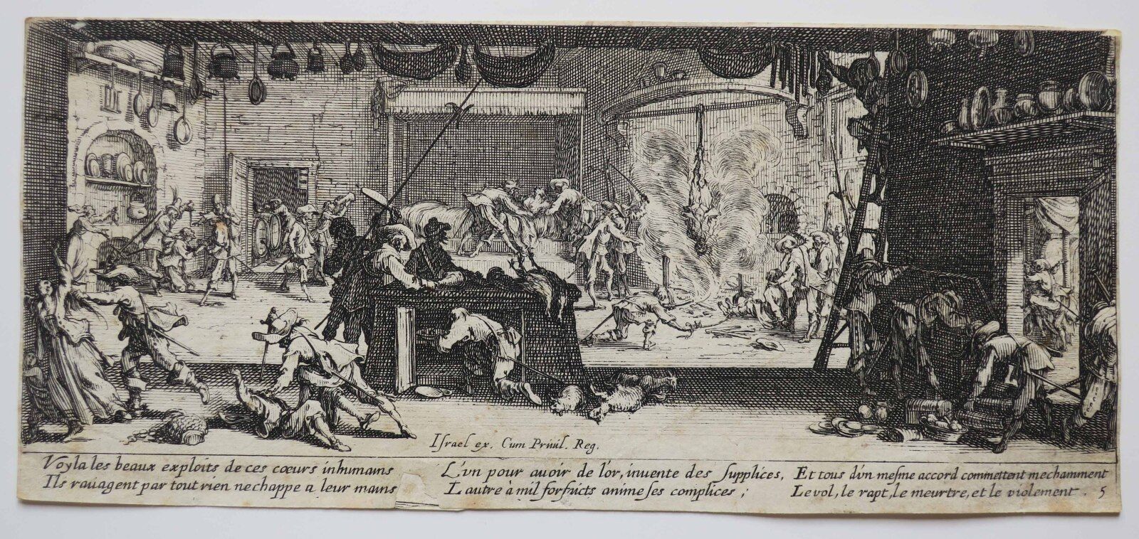 Null CALLOT Jacques (Nancy 1592 1635) - "Le pillage d'une ferme" (Voyla les beau&hellip;