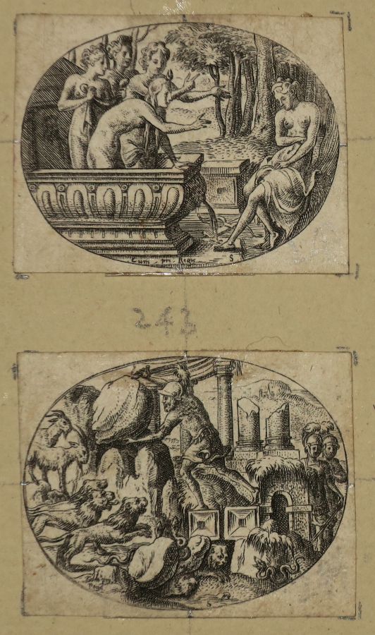 Null DELAUNE Etienne (Paris ou Orléans c.1518 Strasbourg c.1583) - "Sujets varié&hellip;