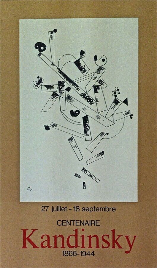 Null KANDINSKY Vassily Affiche Lithographie, format 56 x 38 cm