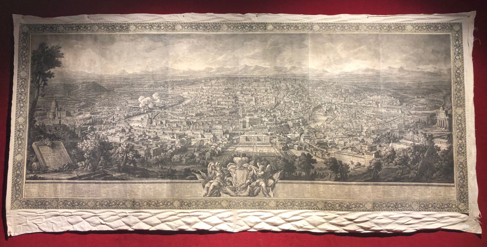 Null ROME - EXCEPTIONAL PANORAMIC VIEW OF ROME by Giuseppe VASI (1710-1782) - "P&hellip;