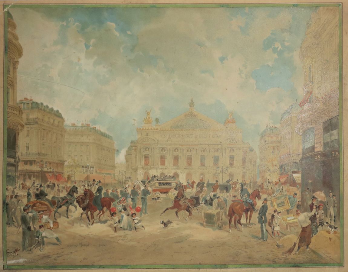 Null PARIS (75) - OPERA DE PARIS - [VUE de la Place et de l'Opéra de Paris]. C.1&hellip;