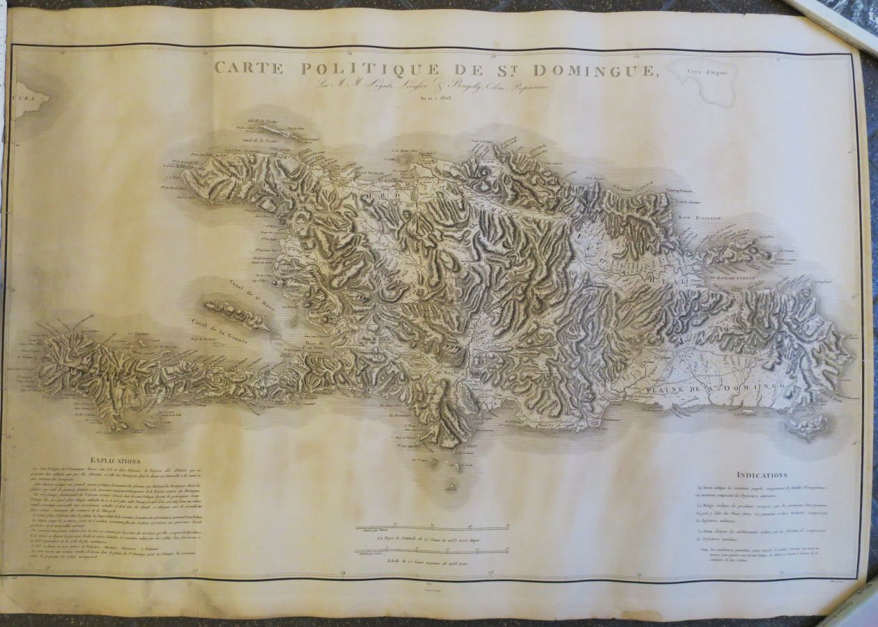 Null HAITI - DOMINICAN REPUBLIC - "ST DOMINGUE的政治地图，第十一年-1803年/由M.M. Leyritz, Le&hellip;