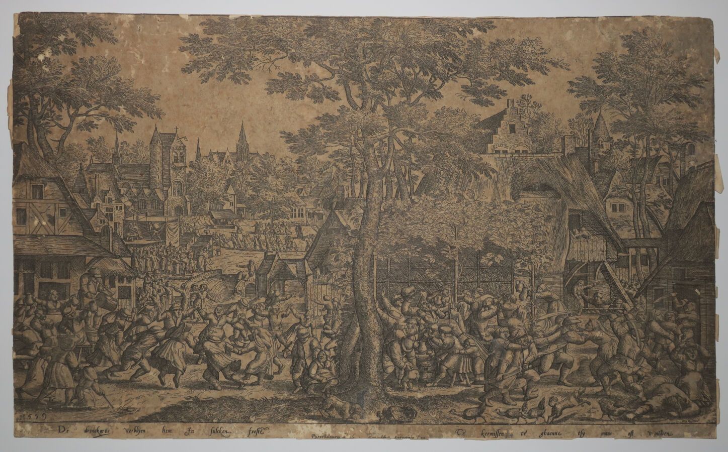 Null BORCHT Peeter van, le vieux (ca. 1535-1608) - "Foire paysanne". 1559. Eau-f&hellip;