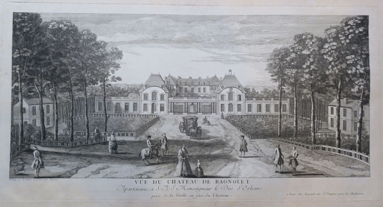 Null RIGAUD - SEINE-SAINT-DENIS - "Vüe du Château de BAGNOLET, appartenant à S.A&hellip;