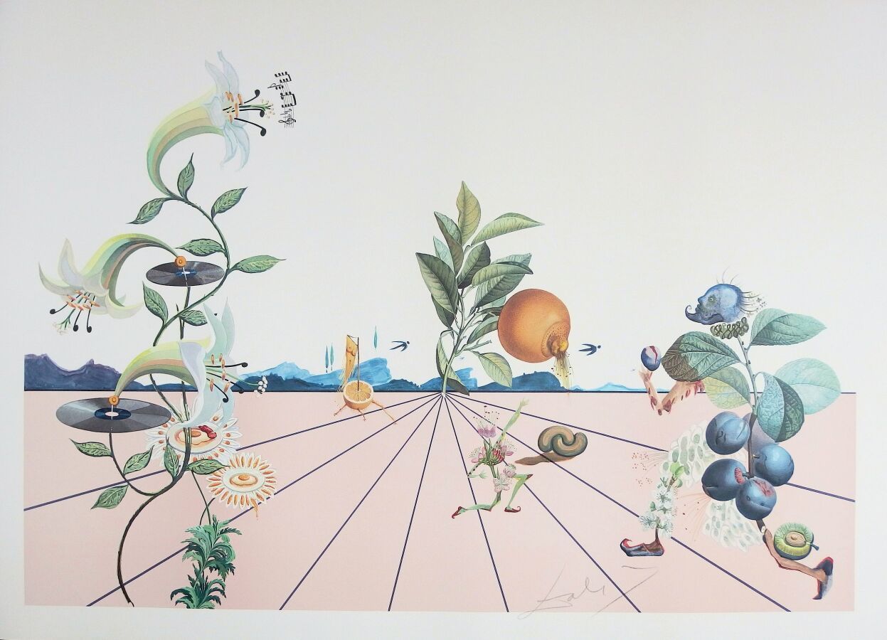 Null DALI Salvador (1904-1989) - [Flordali I] , 1981. Lithographie sur papier vé&hellip;