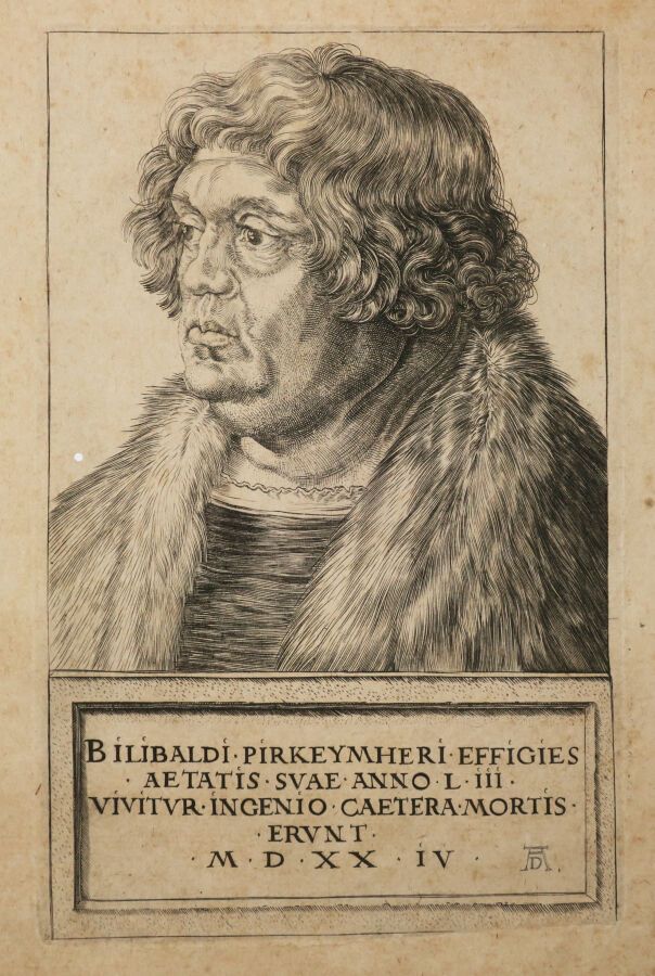 Null DÜRER Albrecht (1471 - 1528) - "Bildnis des Willibald Pirckheimer". 1524. O&hellip;