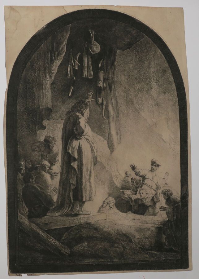Null REMBRANDT Harmenszoon van Rijn (1606 1669) - "La resurrección de Lázaro", l&hellip;