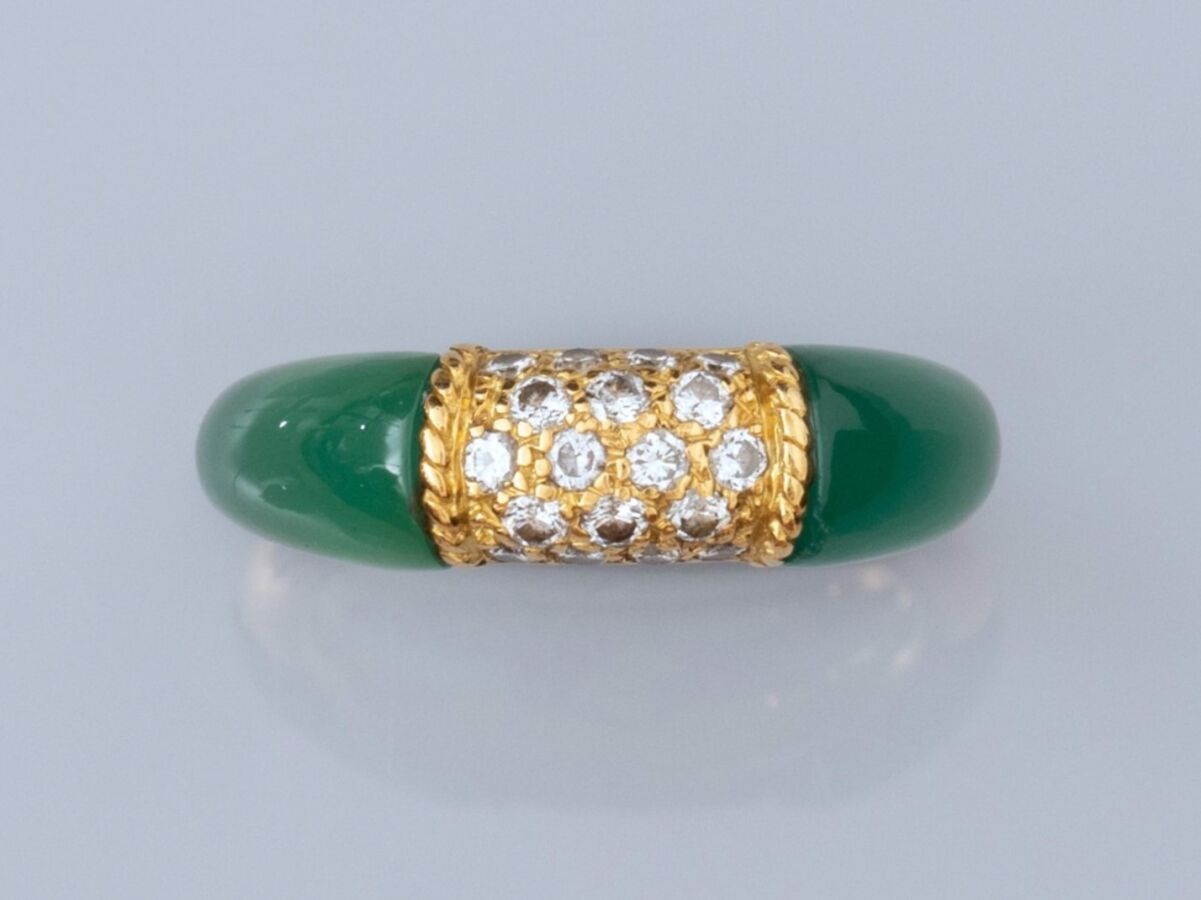 Null VAN CLEEF & ARPELS, philippinischer Ring aus 750°/°° (18K) Gelbgold, besetz&hellip;