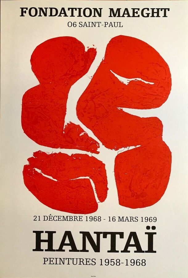 Null HANTAI Simon Affiche originale lithographie 1969, format 79 x 48 cm