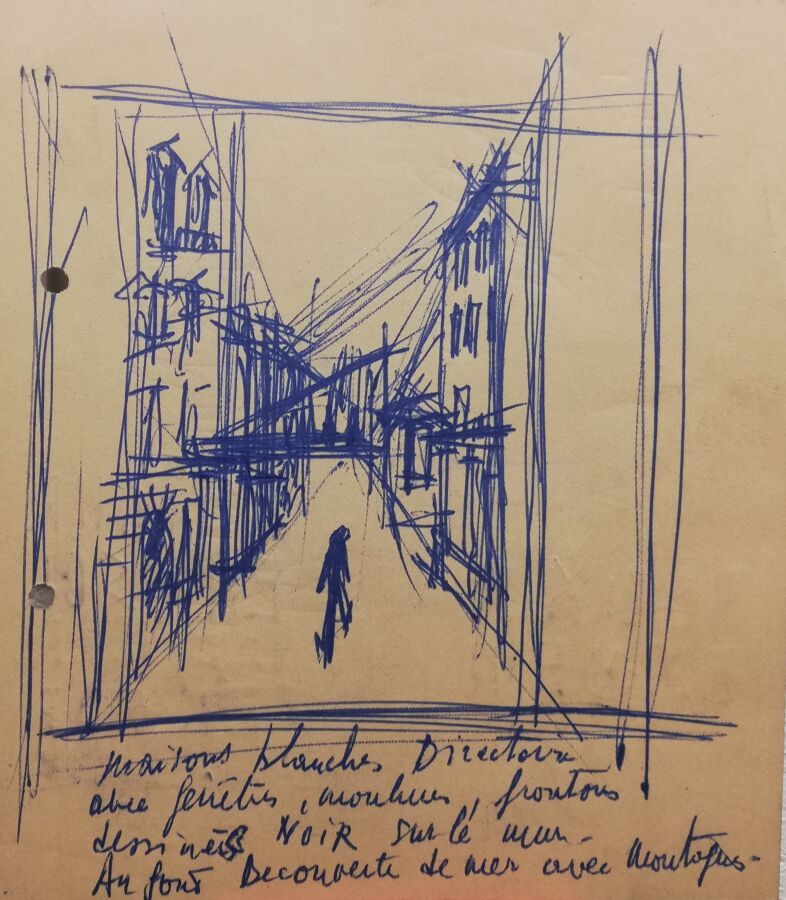 Null PARIS Gabriel Inchiostro su carta, annotazione in basso sul margine. Dimens&hellip;