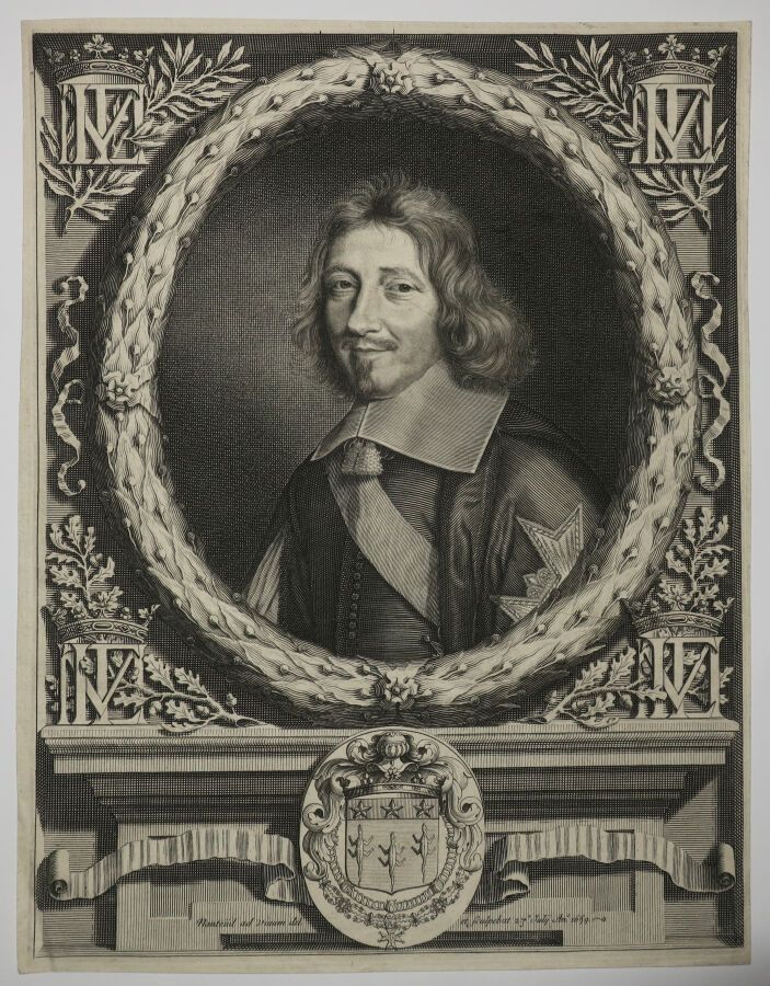 Null NANTEUIL Robert (1623 - 1678) - "Portrait du Chancelier Le Tellier". 1659. &hellip;