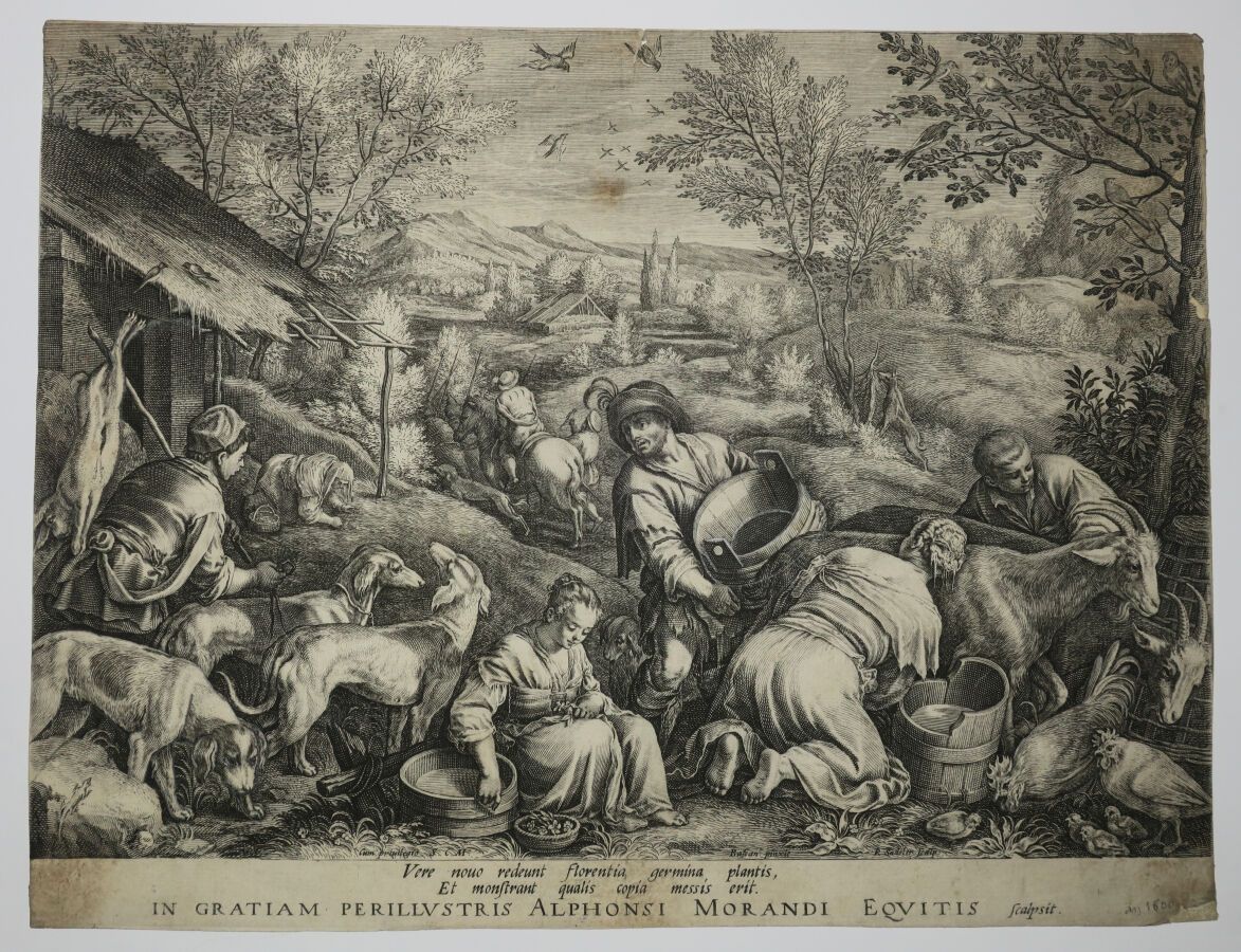 Null SADELER Raphaël I (1560-1628) - "Le printemps" ("Vere Nouo redeunt florenti&hellip;