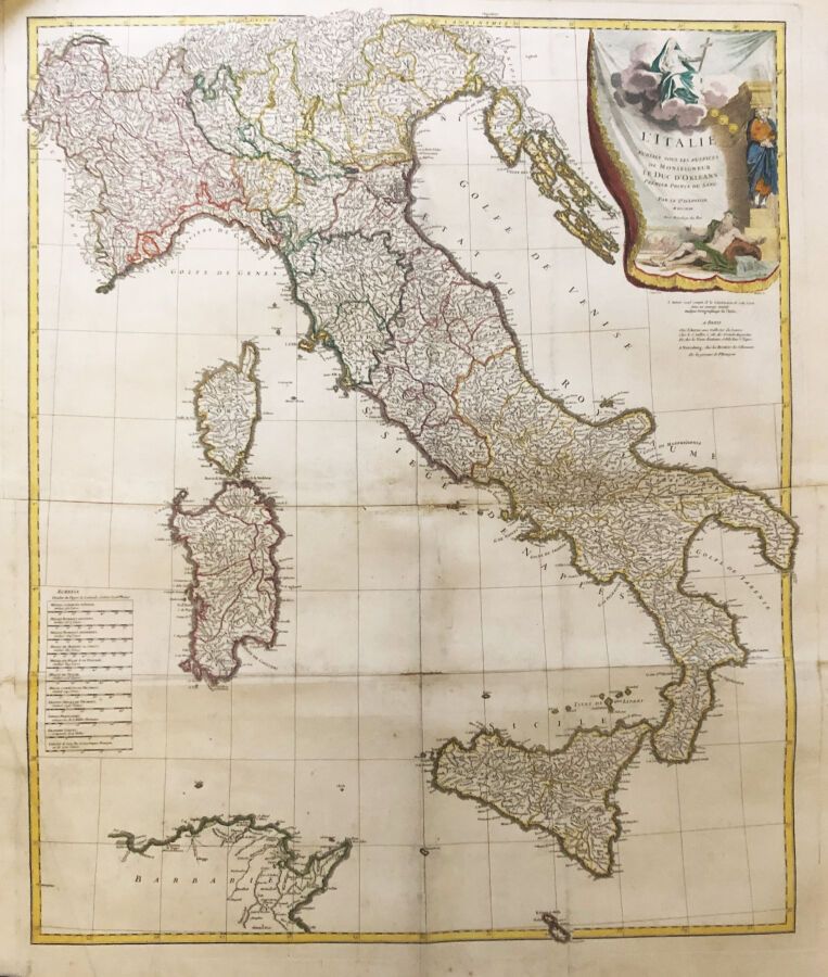 Null ITALIA - MAPPA dell'"ITALIA pubblicata sotto gli auspici di Monseigneur le &hellip;