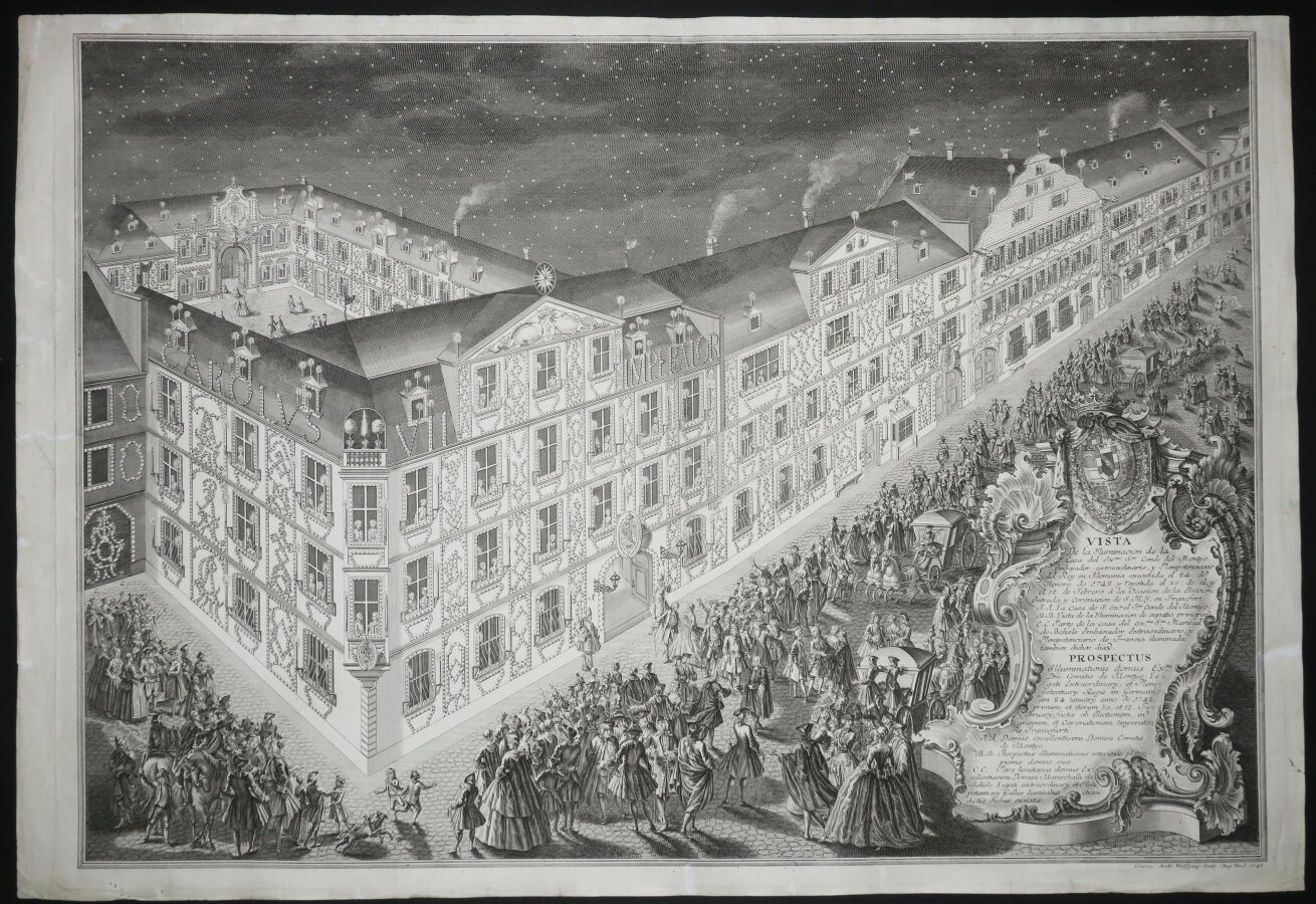 Null WOLFGANG Gustav Andreas (1692-1775) - "Vista de la Iluminación del exc. Sr.&hellip;