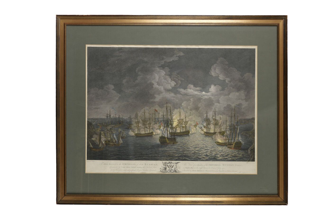 Null 皮埃尔-查尔斯-卡诺特，根据理查德-帕顿的画作。
1770年6月6-7日晚，由亚历克西斯-奥尔洛夫伯爵指挥的俄罗斯帝国舰队在切塞米湾攻击土耳其舰队。伦&hellip;