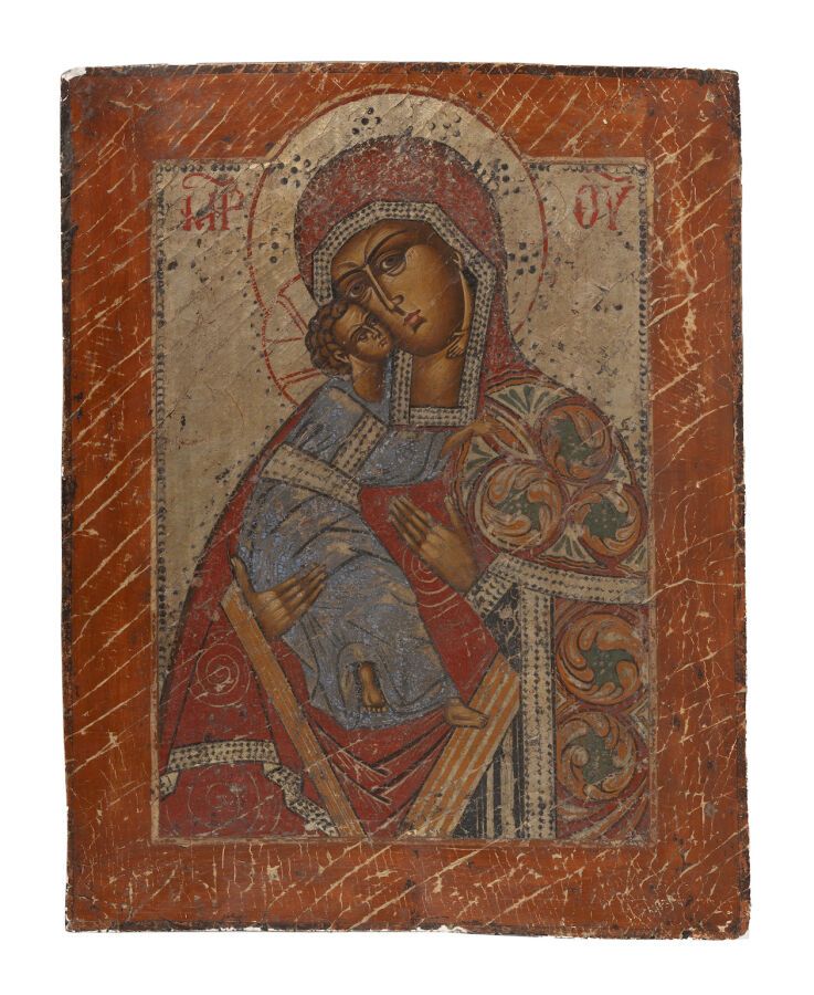 Null Icône. La Vierge de Tendresse. Monde greco-orthodoxe, XIXe s.

Tempera sur &hellip;
