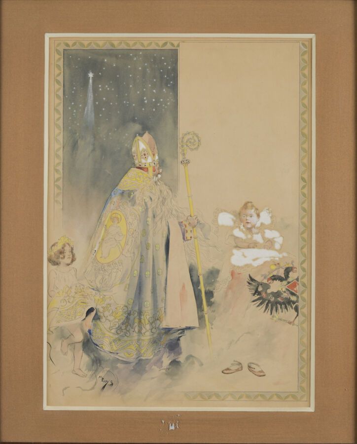 Null Alphonse de Parys (1885-1936). The appearance of St. Nicholas the Wonderful&hellip;