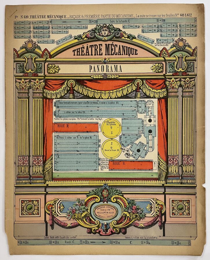 Null BUILDING GAME - PELLERIN & CIE - "Théâtre mécanique panorama" - 19th centur&hellip;